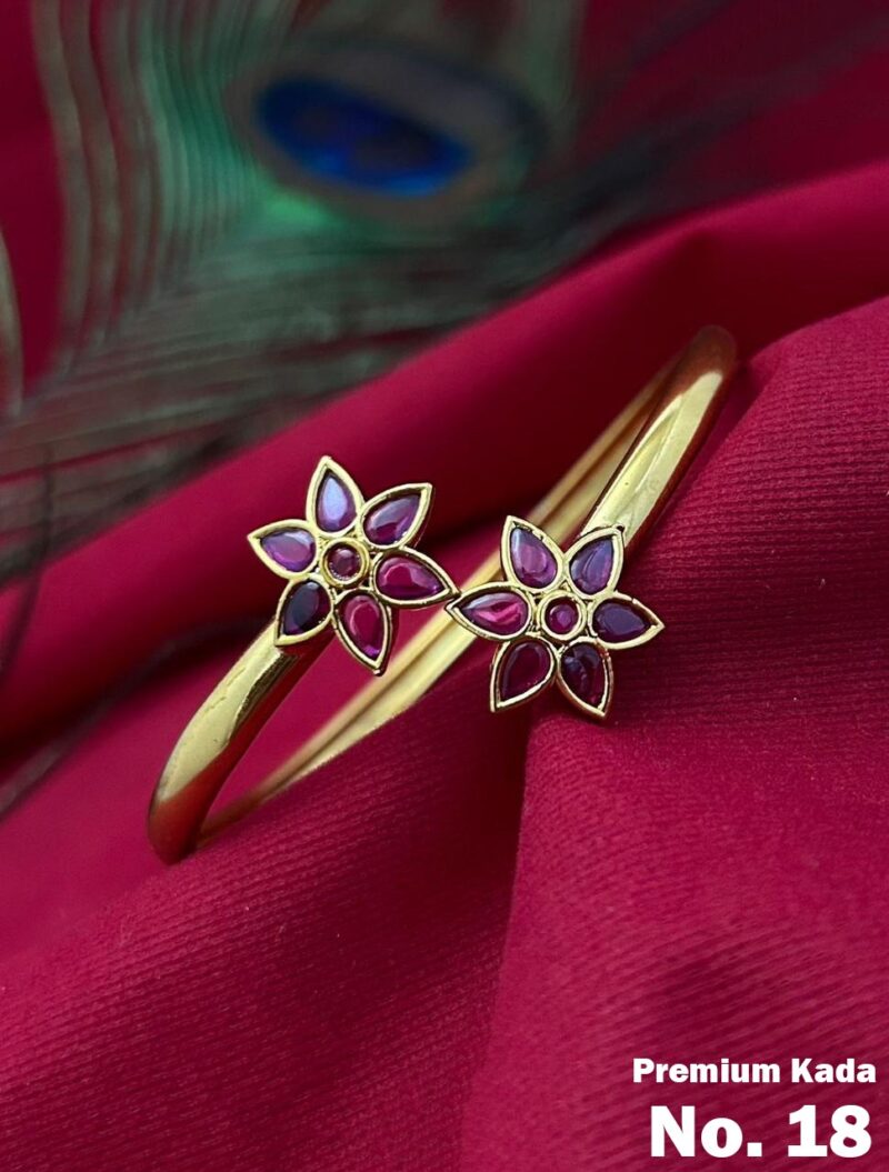 Simple Flower Design Bangles - Image 6