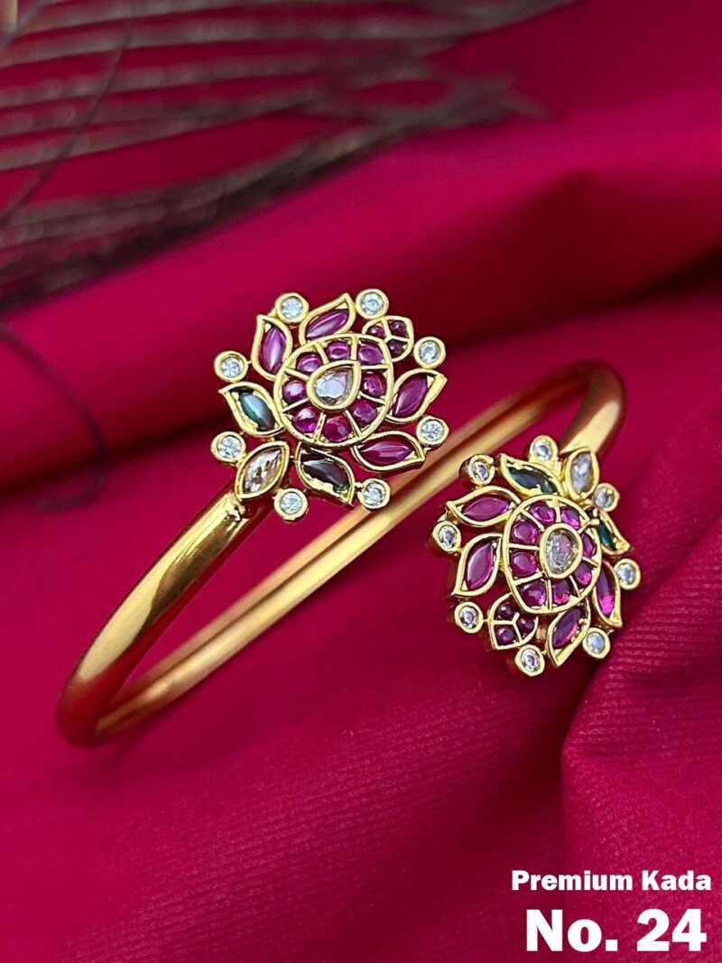 Simple Flower Design Bangles - Image 4
