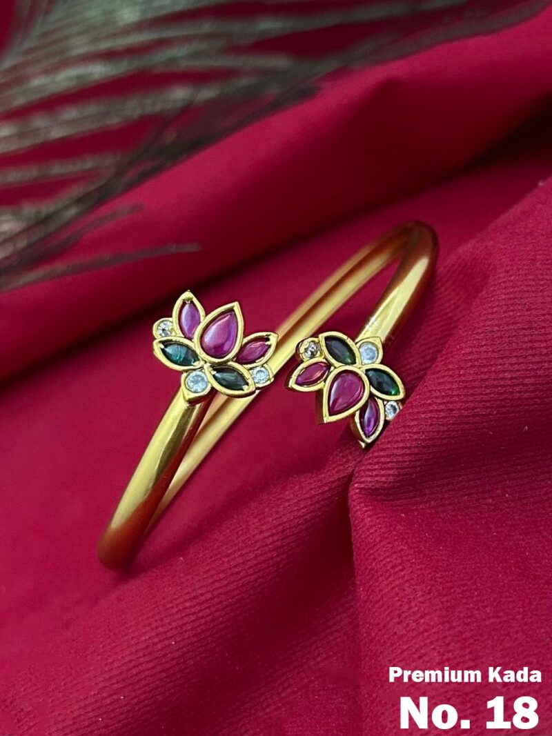 Simple & Elegant Navarathna Stone Bangles - Image 3