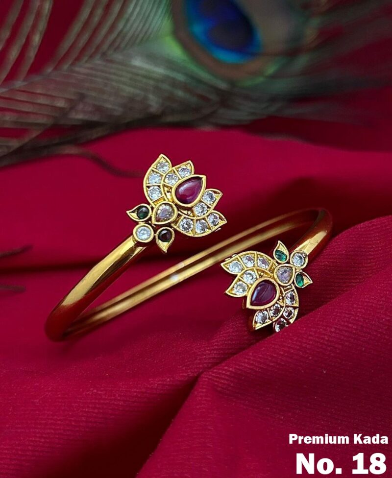 Simple & Elegant Navarathna Stone Bangles - Image 2