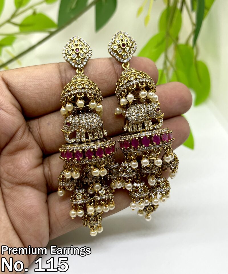 Elegant CZ Matte Earrings
